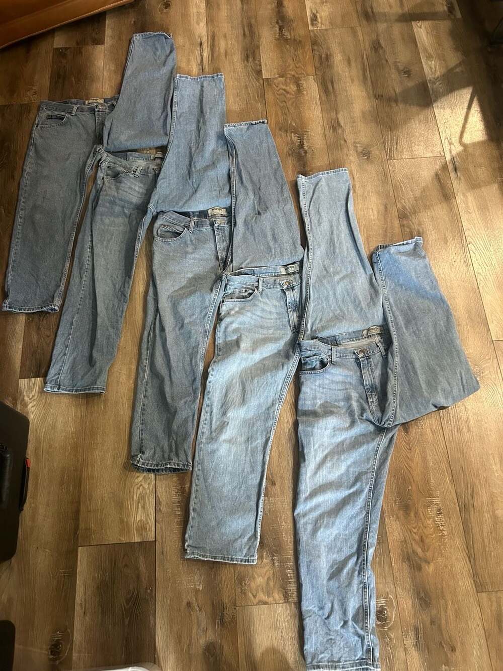 Wrangler Authentics Jeans Lot of 5 Men’s Blue Denim